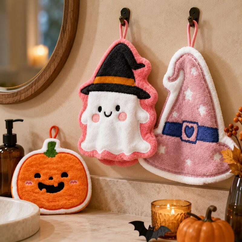 Cosplay Bat Prop - Funny Halloween Hand Towels, Pumpkin Ghost