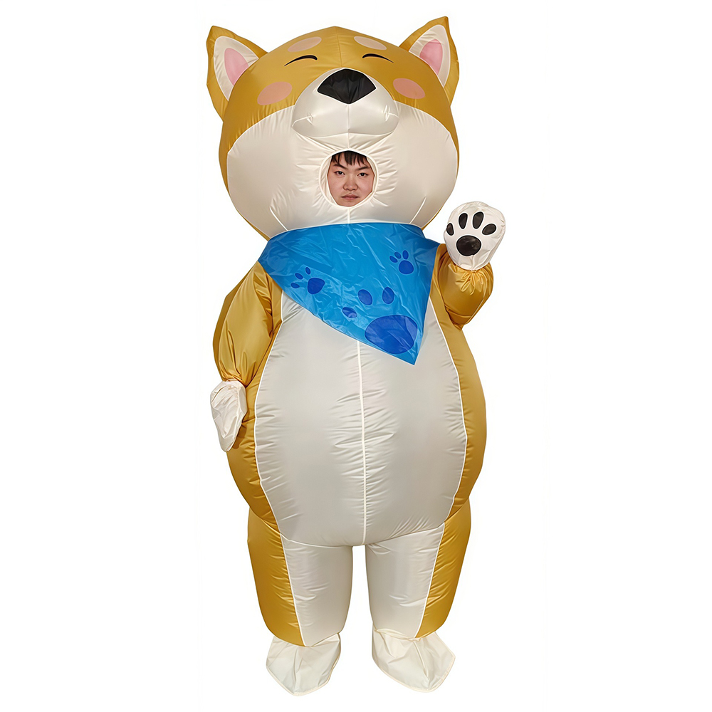 Wear A Scarf Yellow Dog Inflat - Cosplay Prop Business 评论和价格