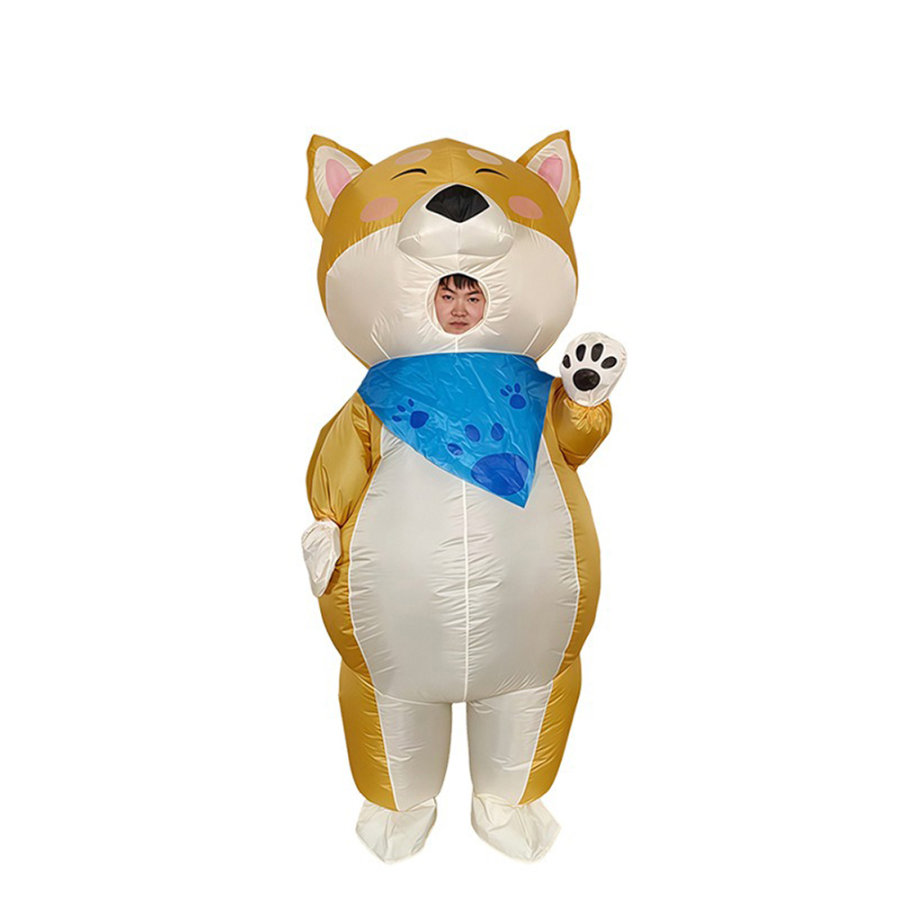 Wear A Scarf Yellow Dog Inflat - Cosplay Prop Business 评论和价格