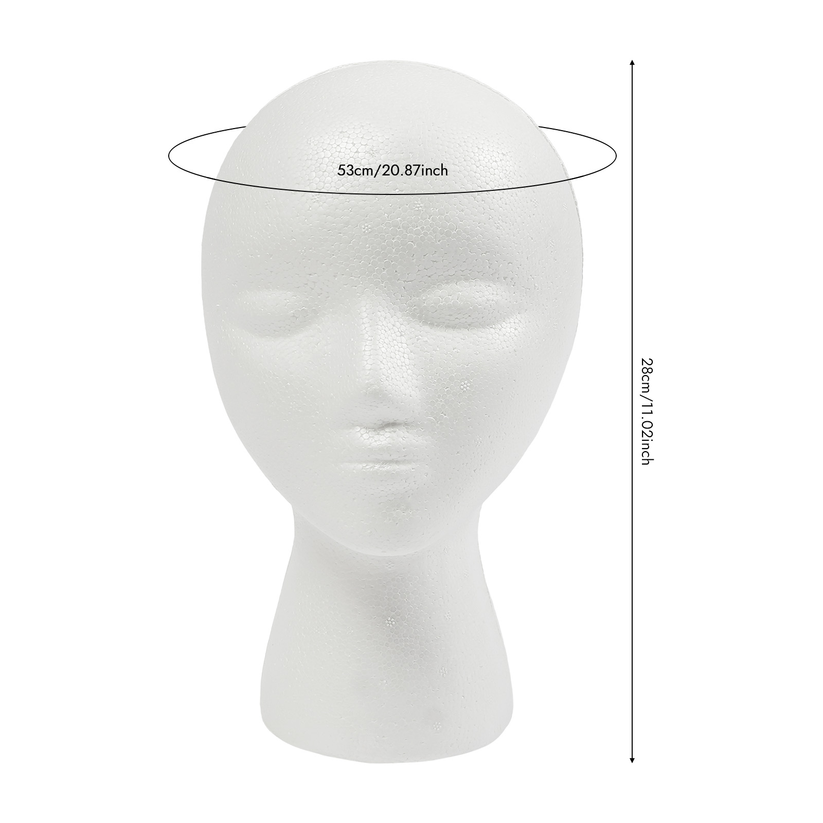 12 Pack EPS Foam Mannequin Hea - Cosplay Prop Foam 评论和价格