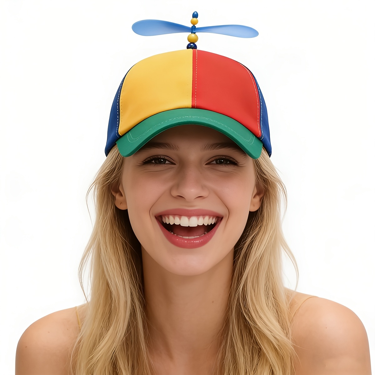 Funny Multicolor Propeller Hat - Flamethrower Cosplay Prop 评论和价格