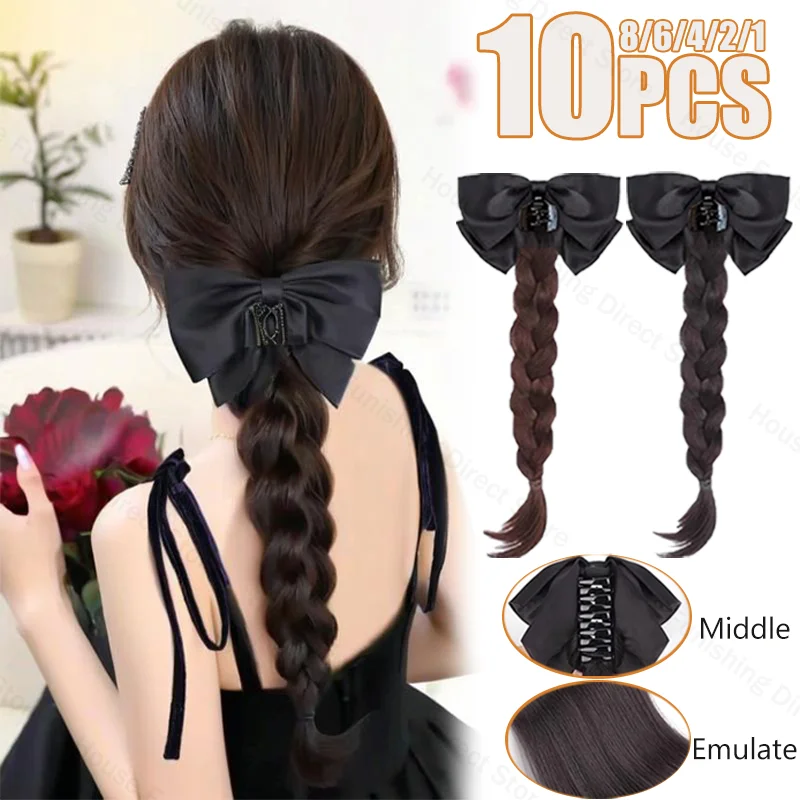 NEW Claw Clip Bow Wig Ponytail - Cosplay Prop Bow 评论和价格