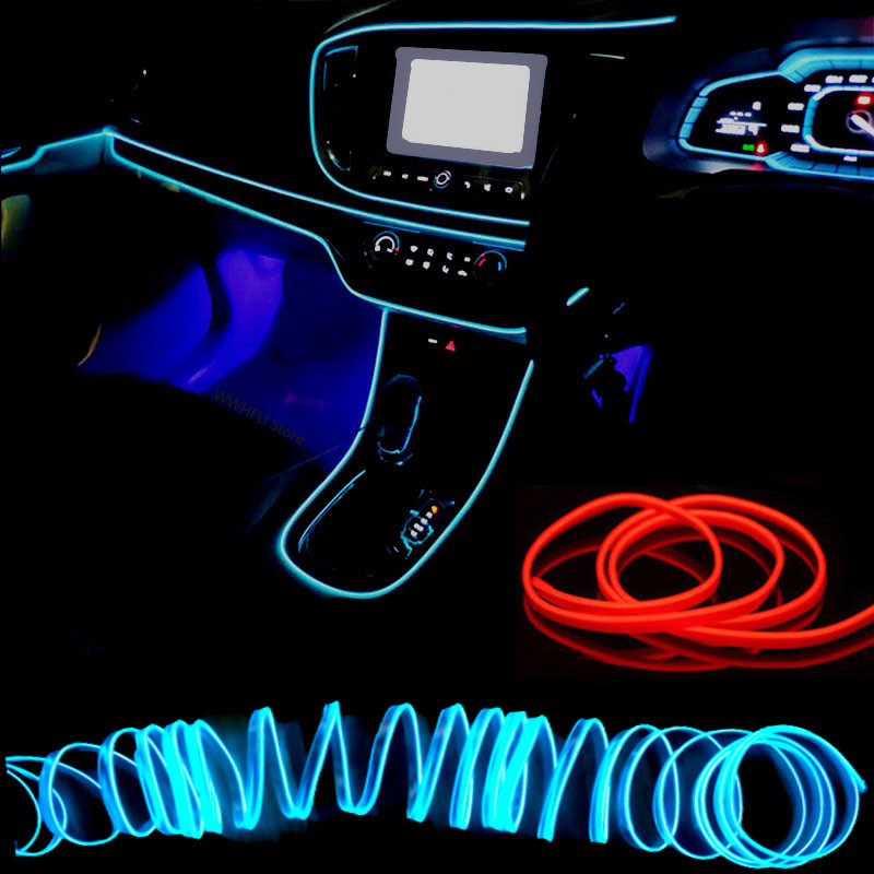 1/3/5m Car Interior Atmosphere - Led El Wire 评论和价格