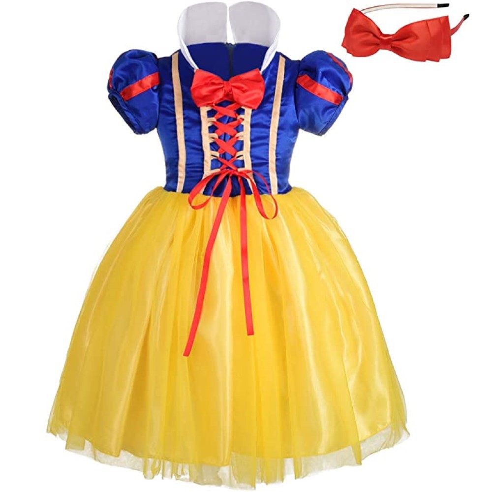 Snow White Princess Dress Kids - Cosplay Prop Bow 评论和价格