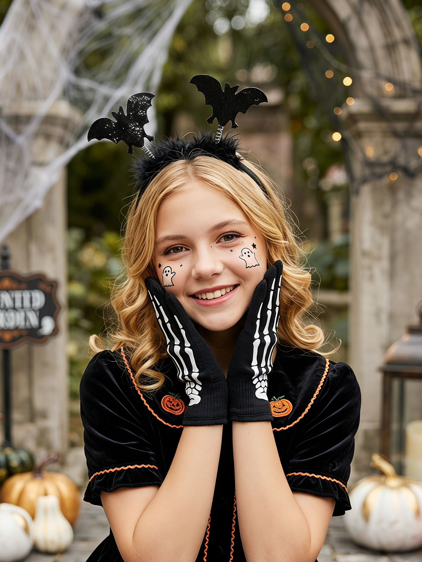 2Pcs Teen Girls Halloween Acce - Cosplay Bat Prop 评论和价格