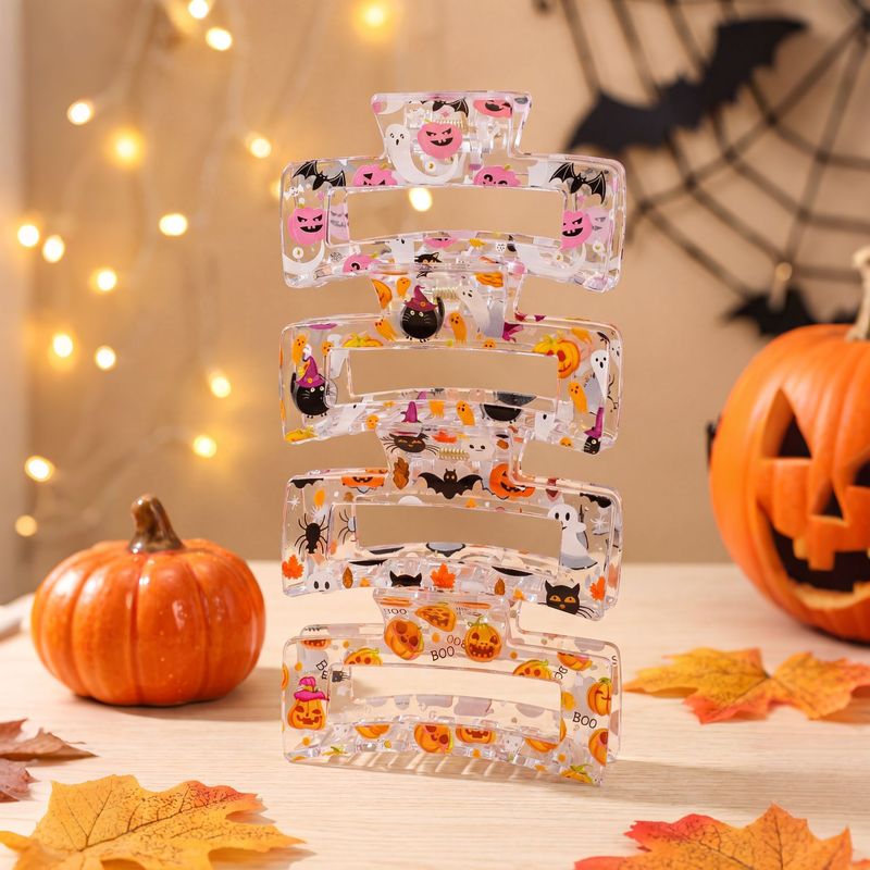 4pcs/set Halloween Hair Claw C - Cosplay Bat Prop 评论和价格