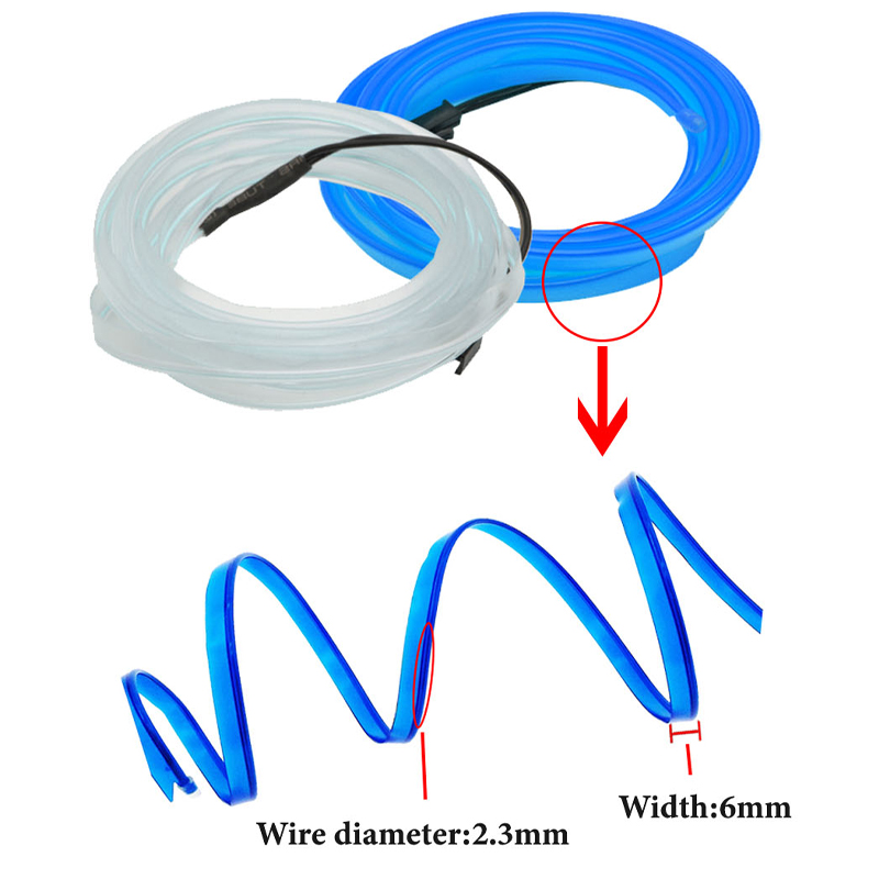 3/5M Car Interior Led Strip Li - Led El Wire 评论和价格