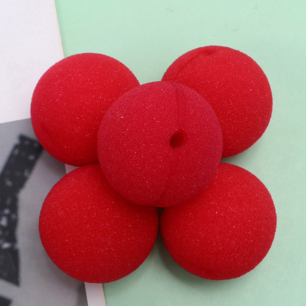 30Pcs Red Foam Clown Nose 5Cm  - Cosplay Prop Foam 评论和价格