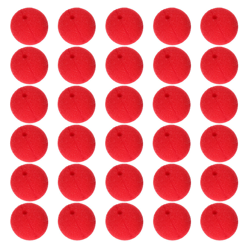 30Pcs Red Foam Clown Nose 5Cm  - Cosplay Prop Foam 评论和价格