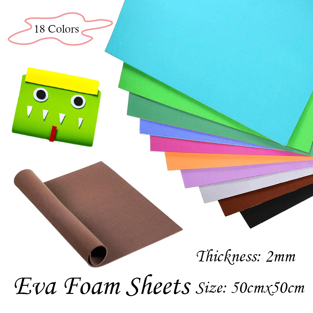 18 Colors 2mm Thick Colorful   - Eva Foam Sheet 评论和价格