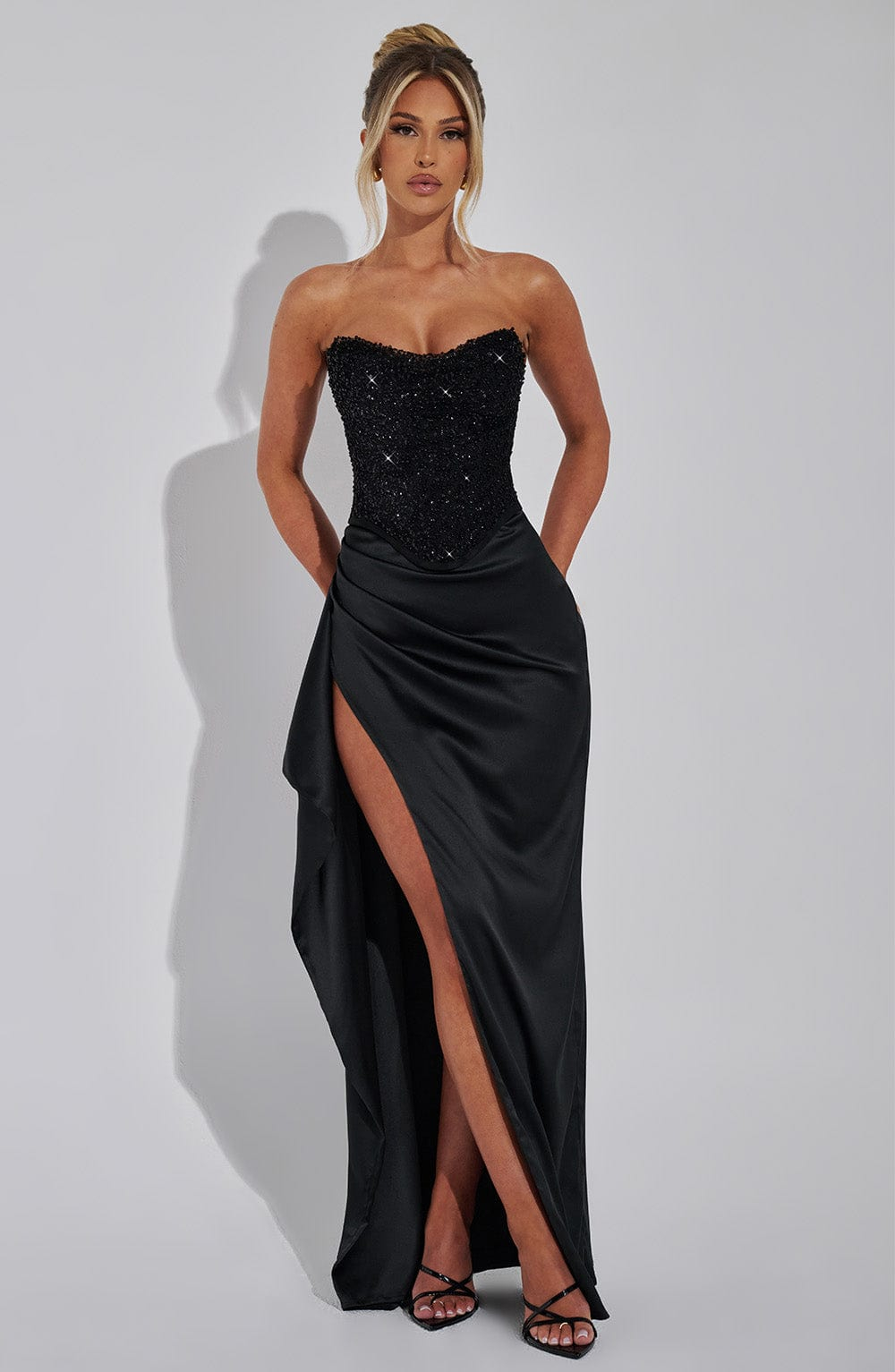 Strapless Black Maxi Formal Dr - Briar Cosplay Prop 评论和价格