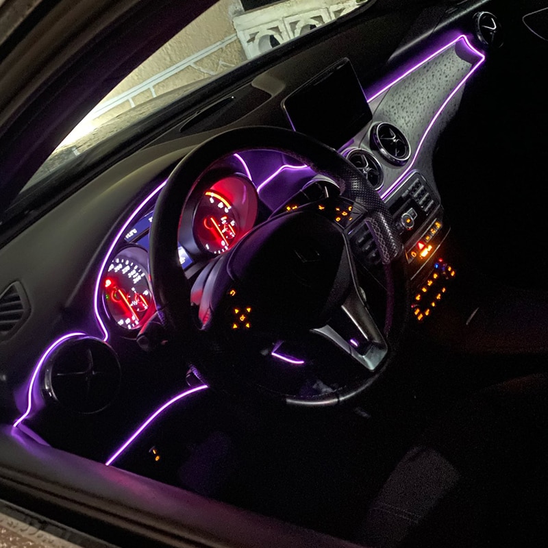 5m Car Interior Atmosphere Lig - Led El Wire 评论和价格