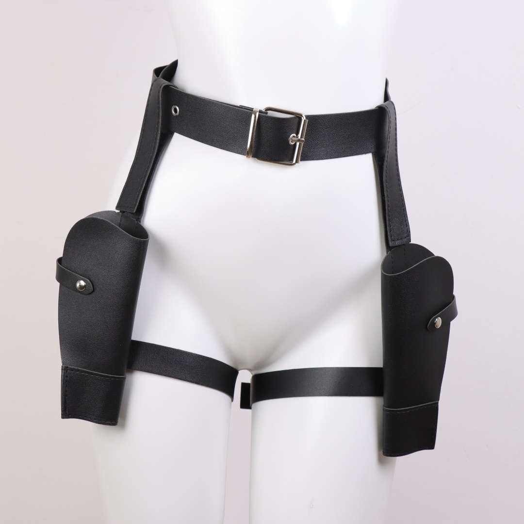Adult Vintage PU Leather Waist - Cosplay Prop Pistol 评论和价格