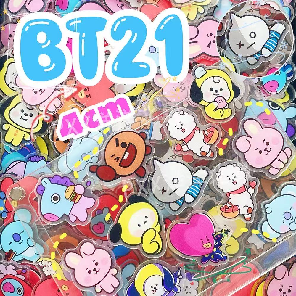 100pcs BT21 BTS Single-Layer 1 - Cosplay Material For Prop 评论和价格