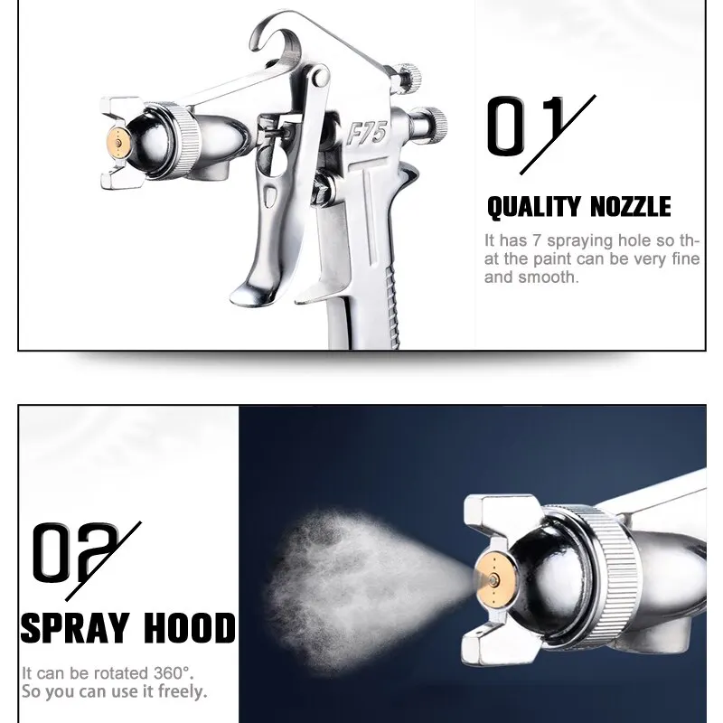 F-75 Adjustable Color Spray Gu - Metallic Spray Paint 评论和价格