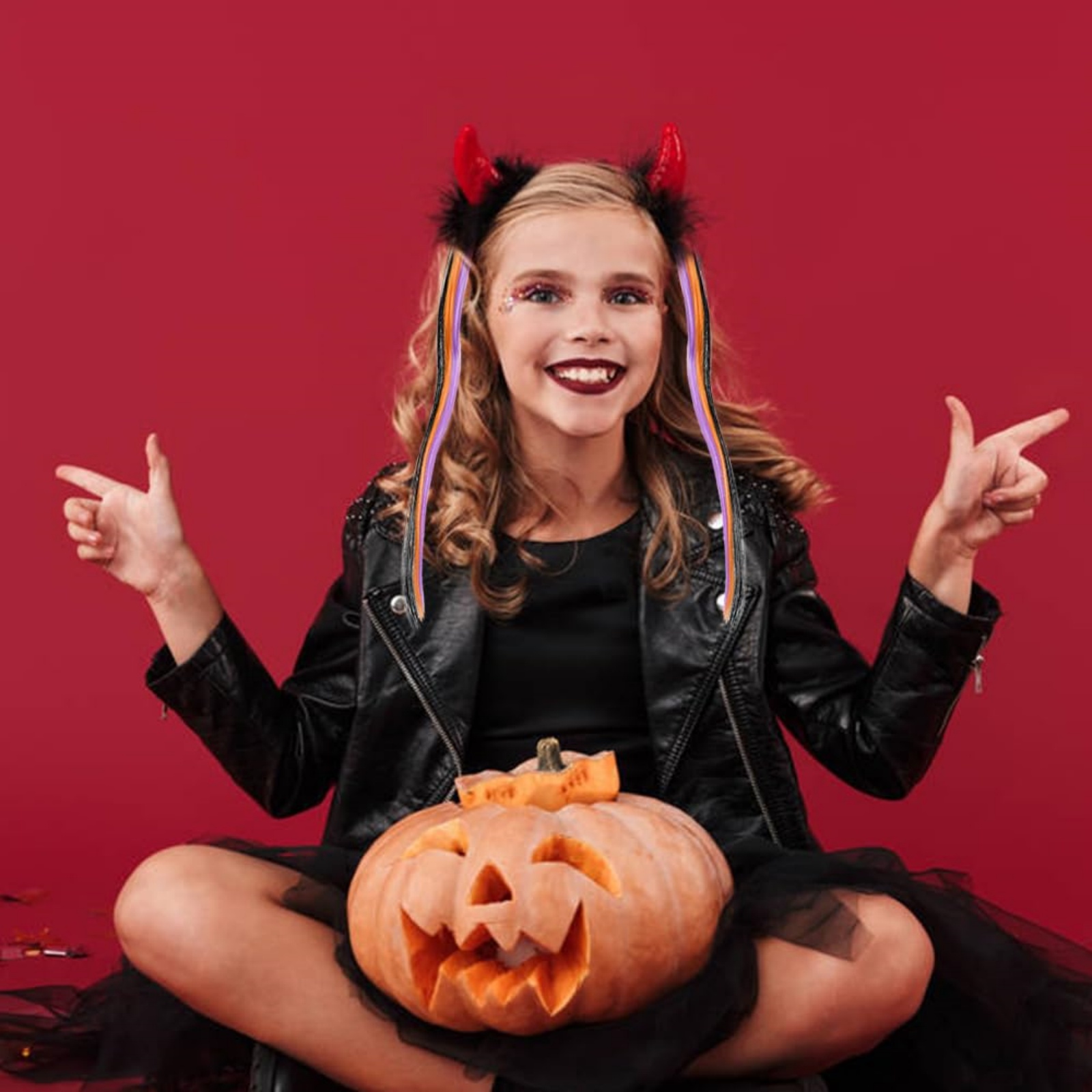 1PC Kids' Halloween Wig Hair C - Cosplay Bat Prop 评论和价格