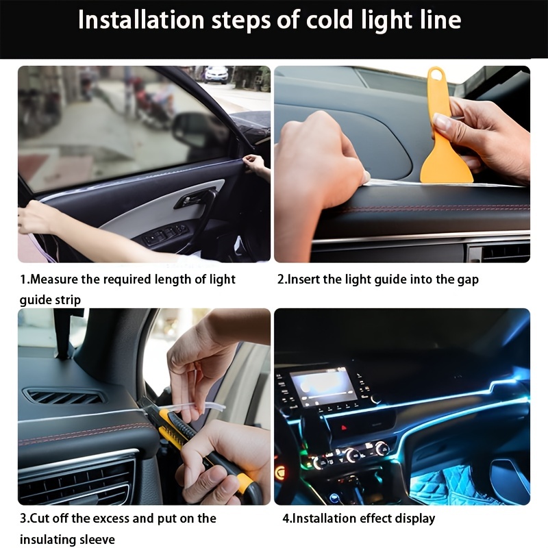 2M Car Interior Led Decorative - Led El Wire 评论和价格