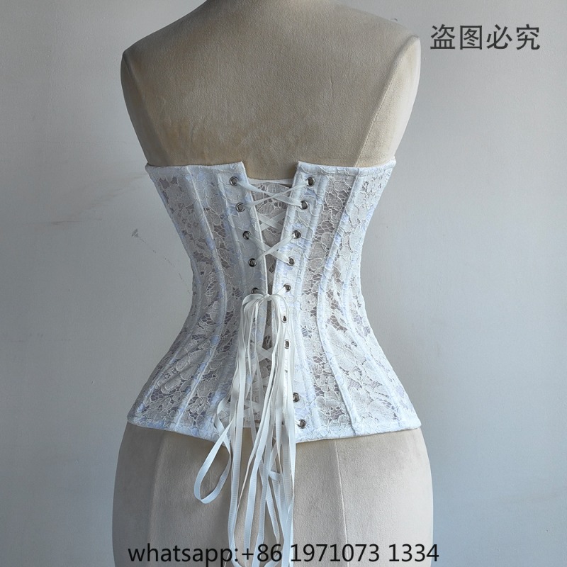 Women Lace Corset Bustier Over - Boning Corset Steel 评论和价格