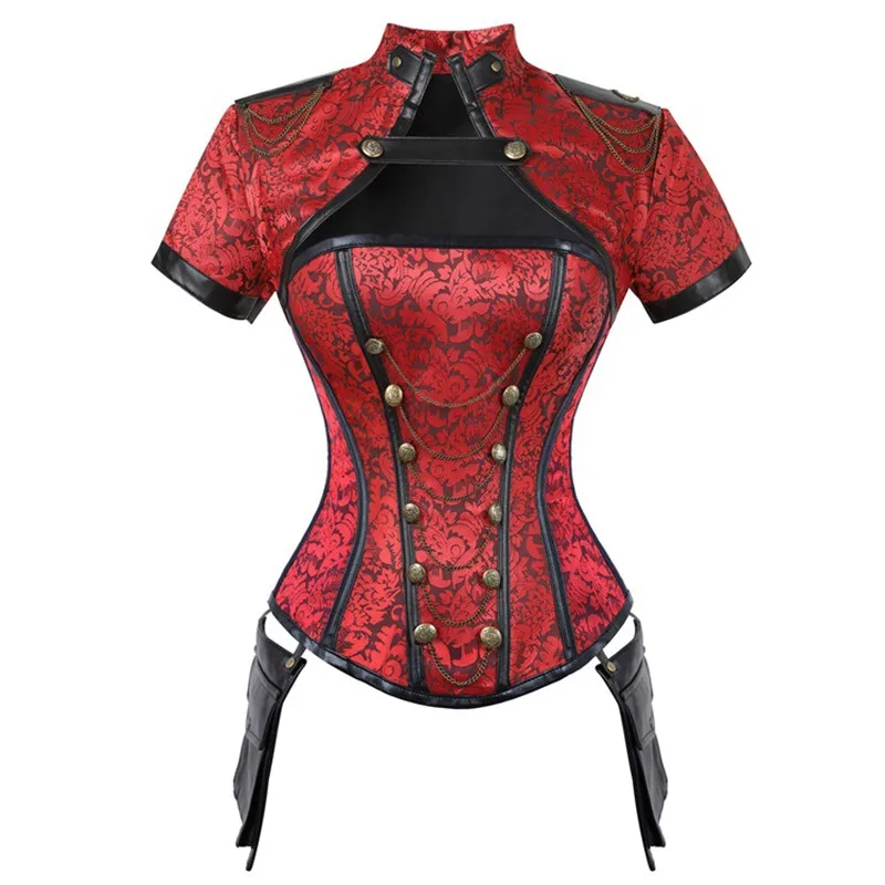 Medieval Women Overbust Corset - Boning Corset Steel 评论和价格